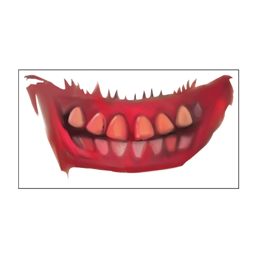 Waterproof Halloween Mouth Sticker Long-lasting Disposable Zombie Cosplay Props Sweatproof Punk Bloody Makeup Tattoo Sticker
Waterproof Halloween Mouth Sticker Long-lasting Disposable Zombie Cosplay Props Sweatproof Punk Bloody Makeup Tattoo Sticker