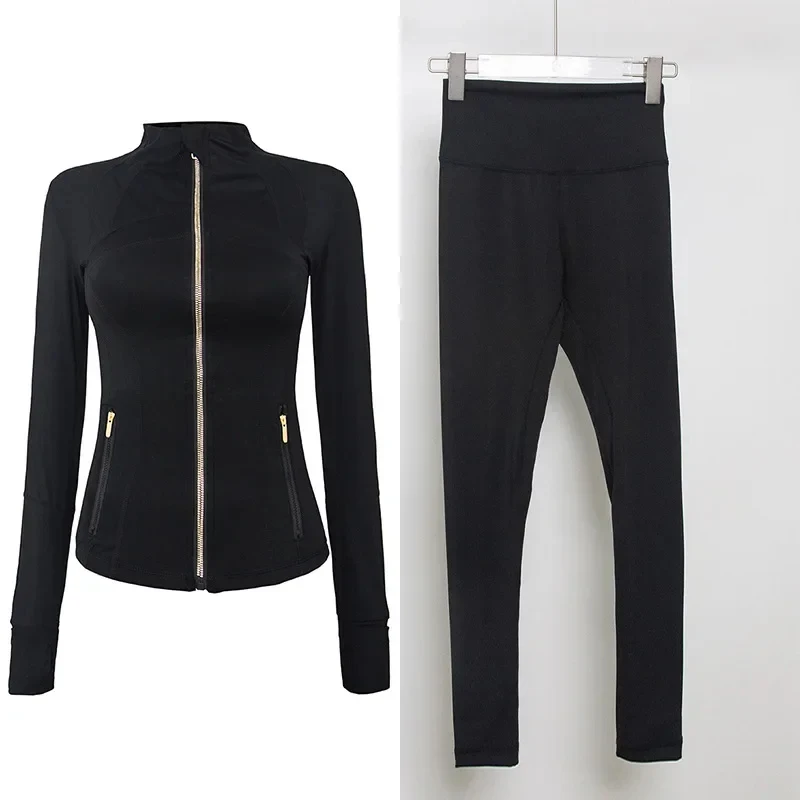 2026 Stand Collar Jacket Series T-Line Leggings Yoga Set Suit Pants Casual Women Fashion Outfit Black Red White Green
2026 Stand Collar Jacket Series T-Line Leggings Yoga Set Suit Pants Casual Women Fashion Outfit Black Red White Green