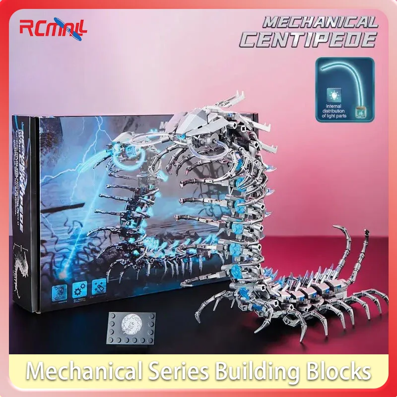 Mechanical Series Small Particle Building Blocks 698pcs Centipede Model Set Assemble Cartoon Animal with Light MOC Bricks #T4
Mechanical Series Small Particle Building Blocks 698pcs Centipede Model Set Assemble Cartoon Animal with Light MOC Bricks #T4