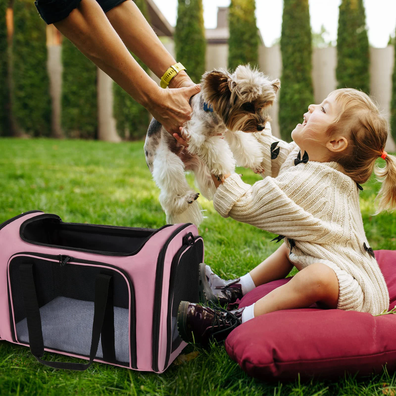 2023 Portable New Bags Pet Dog Carrier Airline Approved Portable Plastic Pet Carriers Travel Products Pet Bag For Dogs Pet
2023 Portable New Bags Pet Dog Carrier Airline Approved Portable Plastic Pet Carriers Travel Products Pet Bag For Dogs Pet