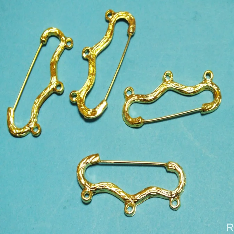 100pcs safety pin with 3 loops Gold - color /Silver Plated brooch pin for charms
100pcs safety pin with 3 loops Gold - color /Silver Plated brooch pin for charms