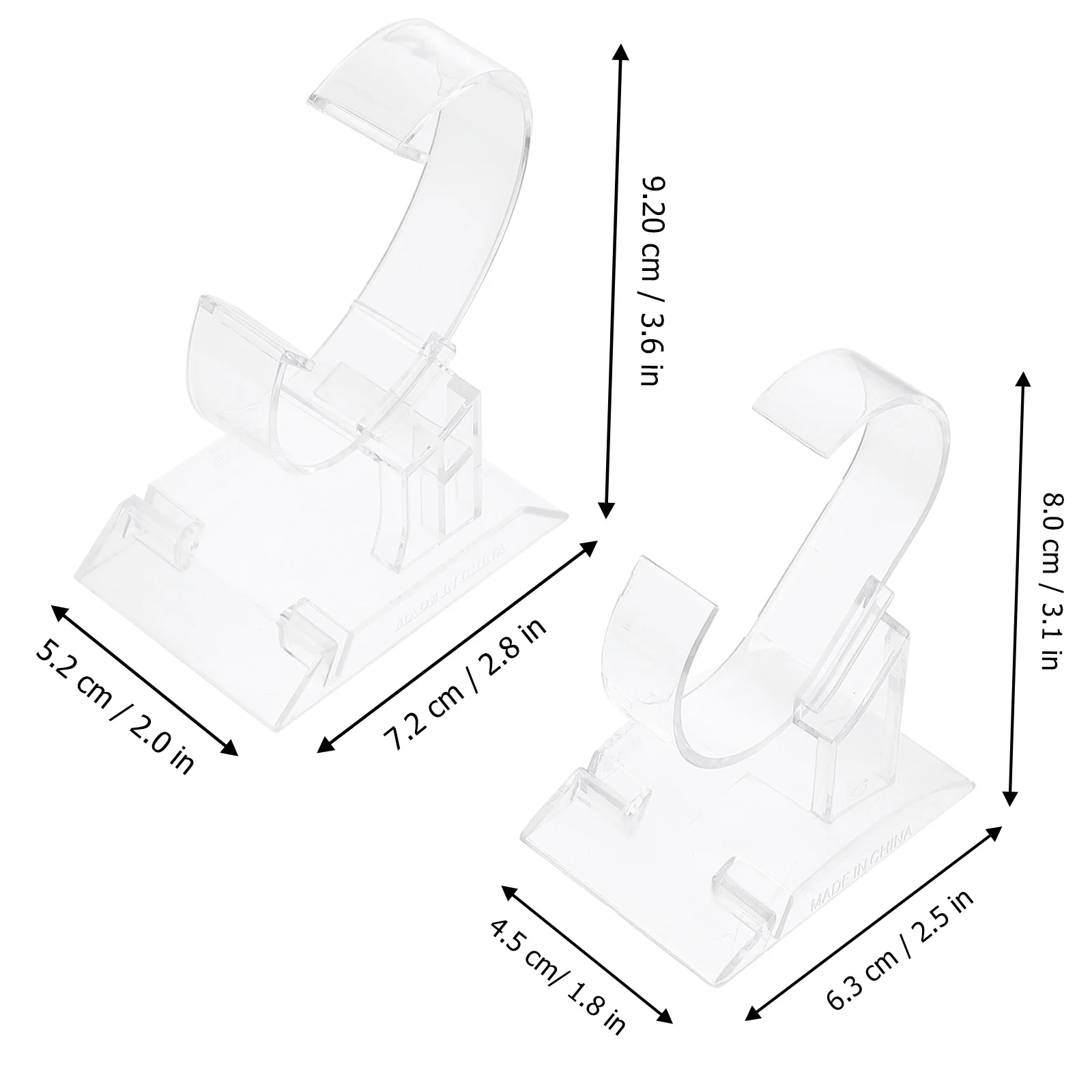 2 pcs Acrylic Watch Display Stand Crystal Jewelry Holder Showcase Organizer Base Scratch Proof For Bracelets Watches Home Office
2 pcs Acrylic Watch Display Stand Crystal Jewelry Holder Showcase Organizer Base Scratch Proof For Bracelets Watches Home Office