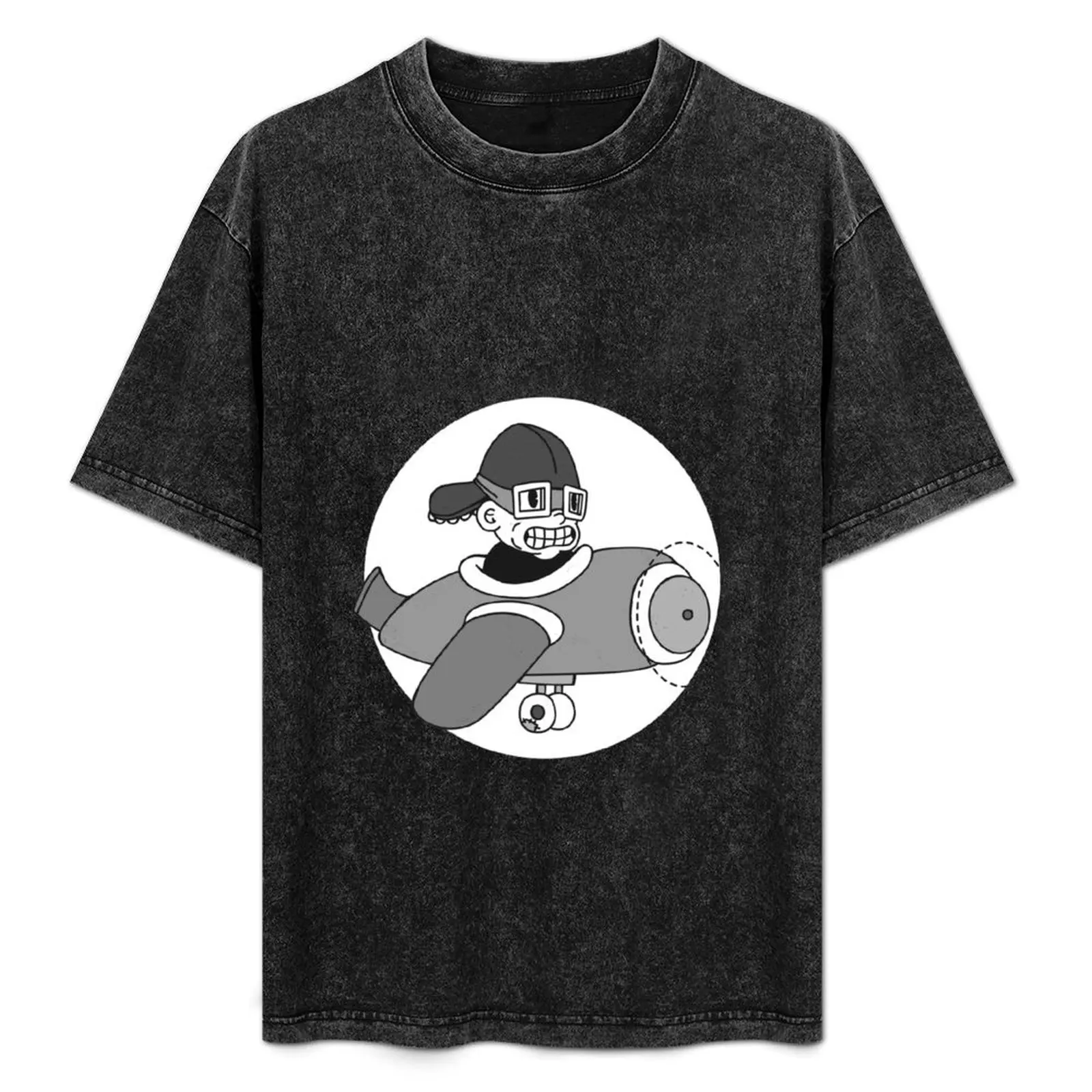 Rubberhose Pilot T-Shirt Simple Casual Short Sleeve Cotton T-Shirt
Rubberhose Pilot T-Shirt Simple Casual Short Sleeve Cotton T-Shirt