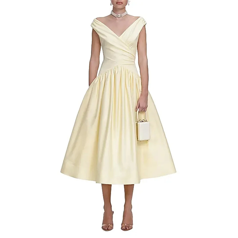 Women's Formal Evening Gowns V Neck Sleeveless Pleated A Line Evening Dresses Elegant Formal Party Gowns Prom Cocktail Gowns
Women's Formal Evening Gowns V Neck Sleeveless Pleated A Line Evening Dresses Elegant Formal Party Gowns Prom Cocktail Gowns