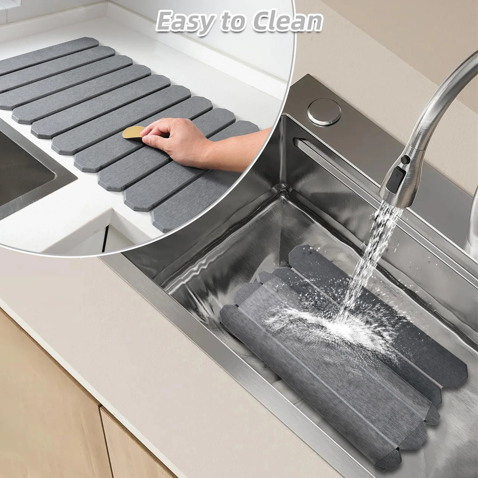 Stone Dish Drying Mat for Kitchen Counter Fast Absorbing Diatomaceous Earth Mat Foldable Space Saver Quick Drying Mat for Dishes
Stone Dish Drying Mat for Kitchen Counter Fast Absorbing Diatomaceous Earth Mat Foldable Space Saver Quick Drying Mat for Dishes