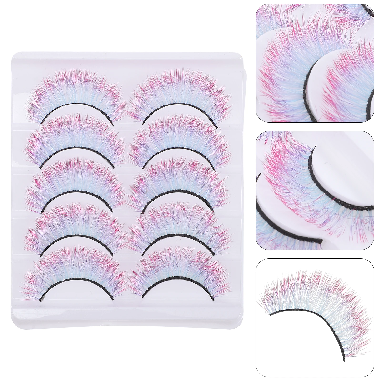 5Pairs Colored Eyelashes 3D False Lashes Makeup Fake Lashes Cosplay Halloween Party Stage Prom Colored Eyelashes
5Pairs Colored Eyelashes 3D False Lashes Makeup Fake Lashes Cosplay Halloween Party Stage Prom Colored Eyelashes