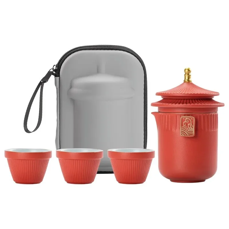 :Chinese Court Style Travel Tea Set Portable Outdoor Ceramic Creative One Pot Three Cups Chinese Porcelain Companion Gift
:Chinese Court Style Travel Tea Set Portable Outdoor Ceramic Creative One Pot Three Cups Chinese Porcelain Companion Gift