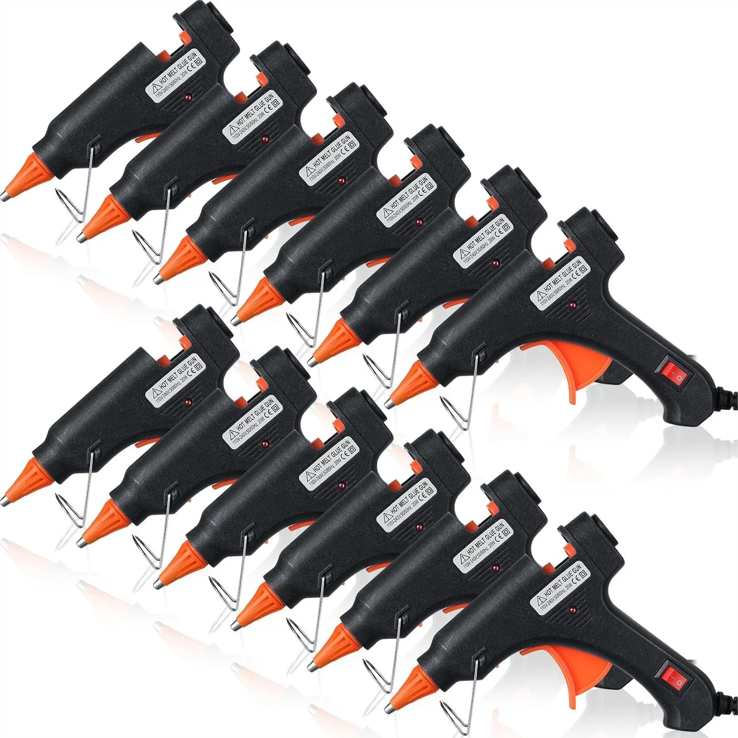 12 Mini Glue Guns for Crafts, Low Temp Hot Melt with Burn Protection, Fast Preheating Easy Squeeze Trigger for School DIY Arts
12 Mini Glue Guns for Crafts, Low Temp Hot Melt with Burn Protection, Fast Preheating Easy Squeeze Trigger for School DIY Arts