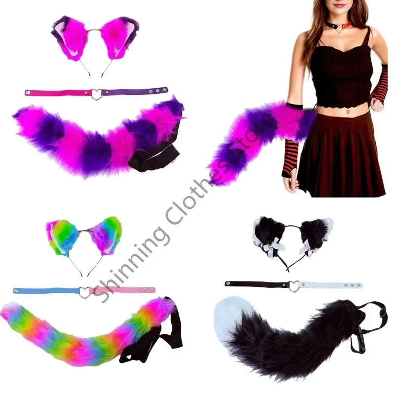M68A Cats Costumes Wolf Cats Foxes Хвосты кошки для ушей колье для взрослых костюмы для взрослых детей для животных костюмы
M68A Cats Costumes Wolf Cats Foxes Хвосты кошки для ушей колье для взрослых костюмы для взрослых детей для животных костюмы