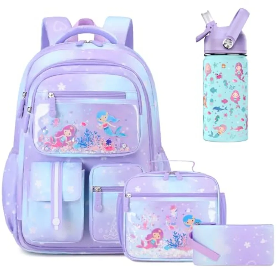 School Backpack for Girls Mermaids Bookbag Backpack with 14OZ Water Bottle GirlsTeens Middle Student Girls Backpacks for School
School Backpack for Girls Mermaids Bookbag Backpack with 14OZ Water Bottle GirlsTeens Middle Student Girls Backpacks for School