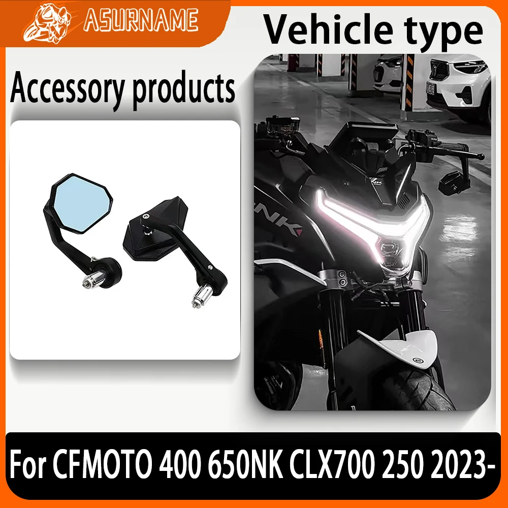 For CFMOTO 400 650NK CLX700 800NK 800nk 150 250 2023- 7/8"Motorcycle Mirror Blue Glass Handle Bar End Rearview Side Mirror
For CFMOTO 400 650NK CLX700 800NK 800nk 150 250 2023- 7/8"Motorcycle Mirror Blue Glass Handle Bar End Rearview Side Mirror