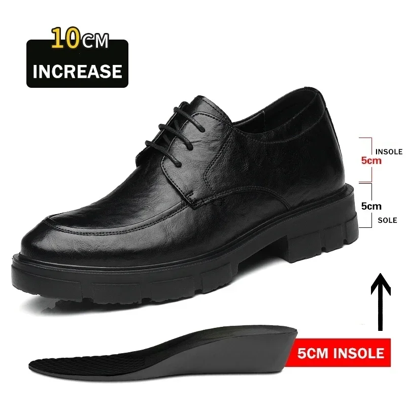 5/8/10CM Height Increasing Men Leather Shoe Luxury Business Dress Shoes Quality Leather Casual Shoes Lace Up Oxford Office Shoes
5/8/10CM Height Increasing Men Leather Shoe Luxury Business Dress Shoes Quality Leather Casual Shoes Lace Up Oxford Office Shoes