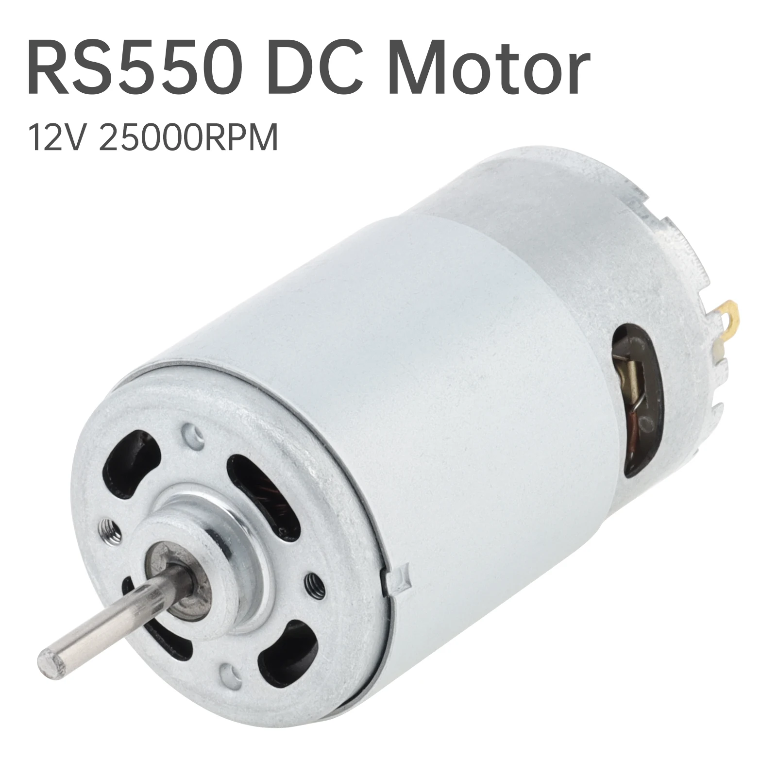 RS550 DC Motor 12V 25000RPM High Speed Electric Drive Motor for Kids Ride On Car Motor Upgrade DIY Upgrade Replacement Parts
RS550 DC Motor 12V 25000RPM High Speed Electric Drive Motor for Kids Ride On Car Motor Upgrade DIY Upgrade Replacement Parts