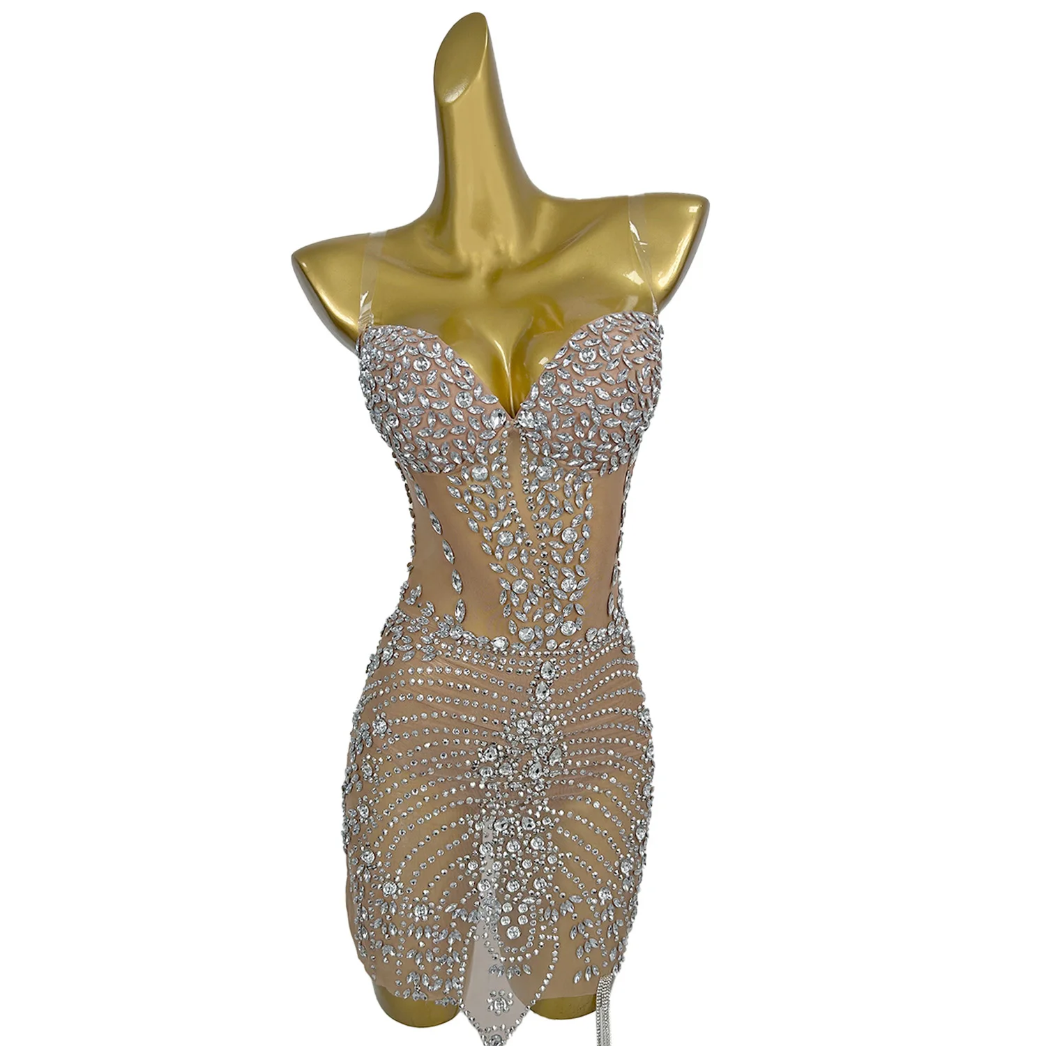 Women Sparkly Rhinestones Fringes Stretch Short Dress Celebrate Birthday Club Evening Dress Sexy Hotwife Stage Outfit Chuochuo
Women Sparkly Rhinestones Fringes Stretch Short Dress Celebrate Birthday Club Evening Dress Sexy Hotwife Stage Outfit Chuochuo