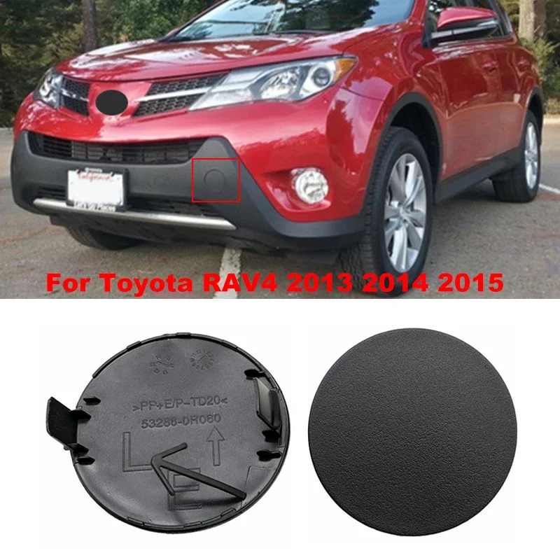 1 Pair Car Front Bumper Tow Hook Eye Cap Cover For Toyota RAV4 2013 2014 2015 53285-0R060, 53286-0R060 Accessories Trailer Cover
1 Pair Car Front Bumper Tow Hook Eye Cap Cover For Toyota RAV4 2013 2014 2015 53285-0R060, 53286-0R060 Accessories Trailer Cover