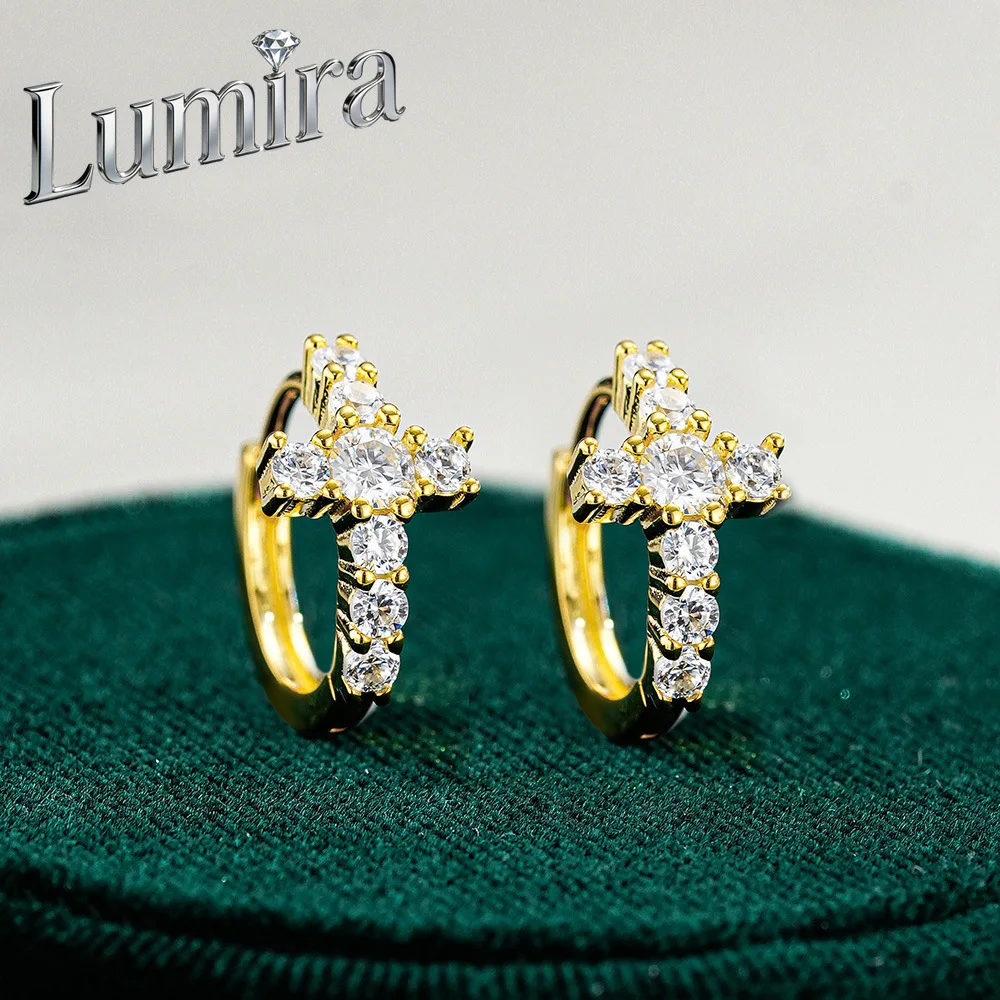 Lumia Exquisite Cross-shaped Women's Platinum PT950 Hoop Earrings Set with Mossanite 18K Gold Earrings Jewelry Christmas Gifts
Lumia Exquisite Cross-shaped Women's Platinum PT950 Hoop Earrings Set with Mossanite 18K Gold Earrings Jewelry Christmas Gifts