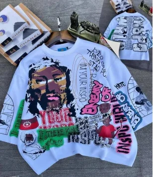 Y2K Summer Casual Round Neck T-shirt American Retro Fashion Gothic Punk Hip Hop Graffiti Style Printed Men's Cotton Short Sleeve
Y2K Summer Casual Round Neck T-shirt American Retro Fashion Gothic Punk Hip Hop Graffiti Style Printed Men's Cotton Short Sleeve