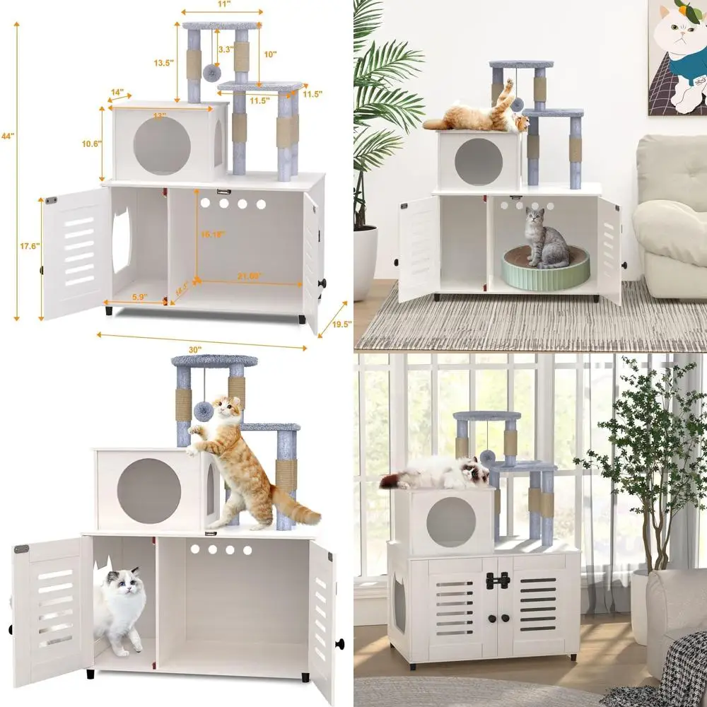 Компактный кошачий домик с лежанкой-укрытием, лежаком-когтеточком, уютной перистойкой и перегородкой
Компактный кошачий домик с лежанкой-укрытием, лежаком-когтеточком, уютной перистойкой и перегородкой