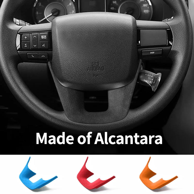 For Toyota Hilux / Fortuner Standard Sport Version Car Steering Wheel Boot Cover Made of Alcantara Interior Tuning Accessories
For Toyota Hilux / Fortuner Standard Sport Version Car Steering Wheel Boot Cover Made of Alcantara Interior Tuning Accessories