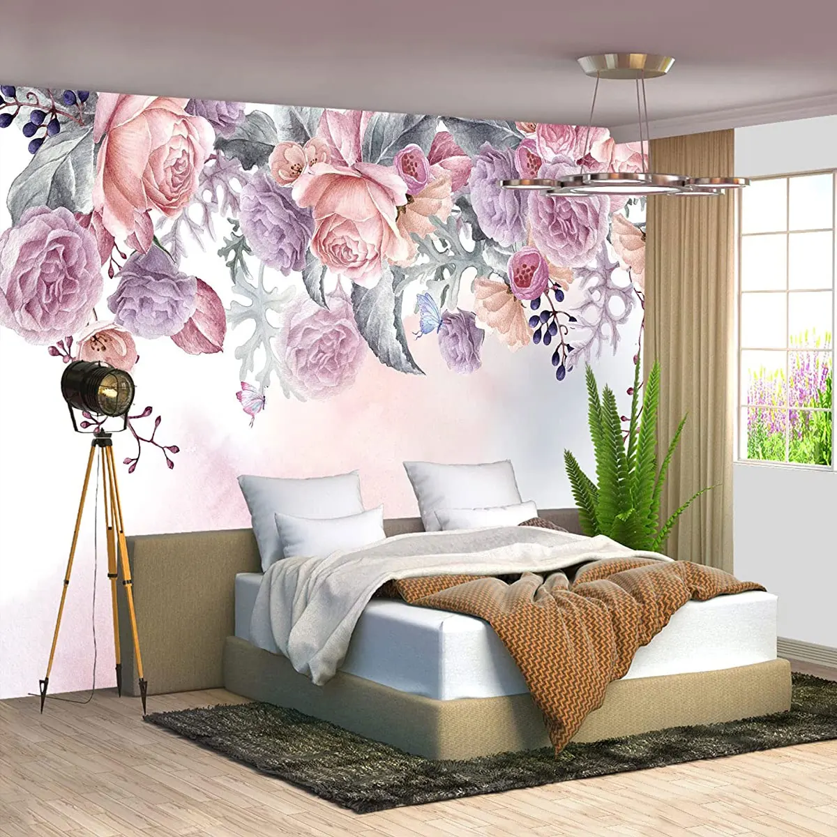 Custom Photo Full Mural Pink Rose Floral Tropical Botanical Wallpaper Plant Leaf Wall Coverings Living Room Bedroom Background
Custom Photo Full Mural Pink Rose Floral Tropical Botanical Wallpaper Plant Leaf Wall Coverings Living Room Bedroom Background