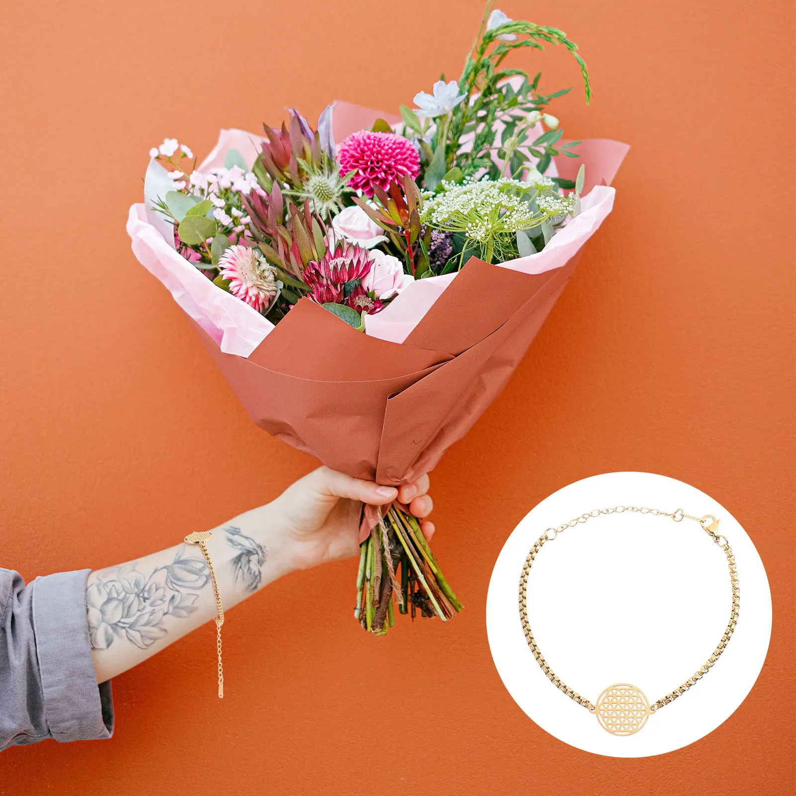 Stainless Steel Bracelet Adjustable Hollowed Out Exotic Design Trendy Jewelry Gift for Men Women 
Stainless Steel Bracelet Adjustable Hollowed Out Exotic Design Trendy Jewelry Gift for Men Women