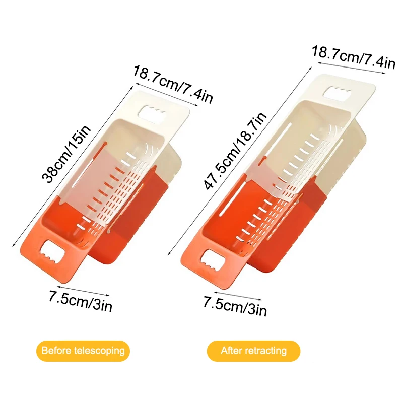 Multifunctional Caddy Non Perforated Drain Holder Kitchen Scalable Over Sink Expandable Slim Drain Basket
Multifunctional Caddy Non Perforated Drain Holder Kitchen Scalable Over Sink Expandable Slim Drain Basket