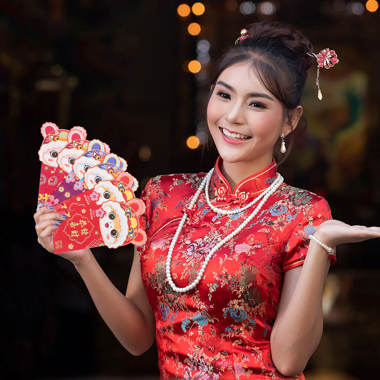 6Pcs Cartoon Red Envelopes Flip Cover Traditional Chinese New Year Red Money Pocket 2025 Lunar New Year Lucky Money Envelope
6Pcs Cartoon Red Envelopes Flip Cover Traditional Chinese New Year Red Money Pocket 2025 Lunar New Year Lucky Money Envelope