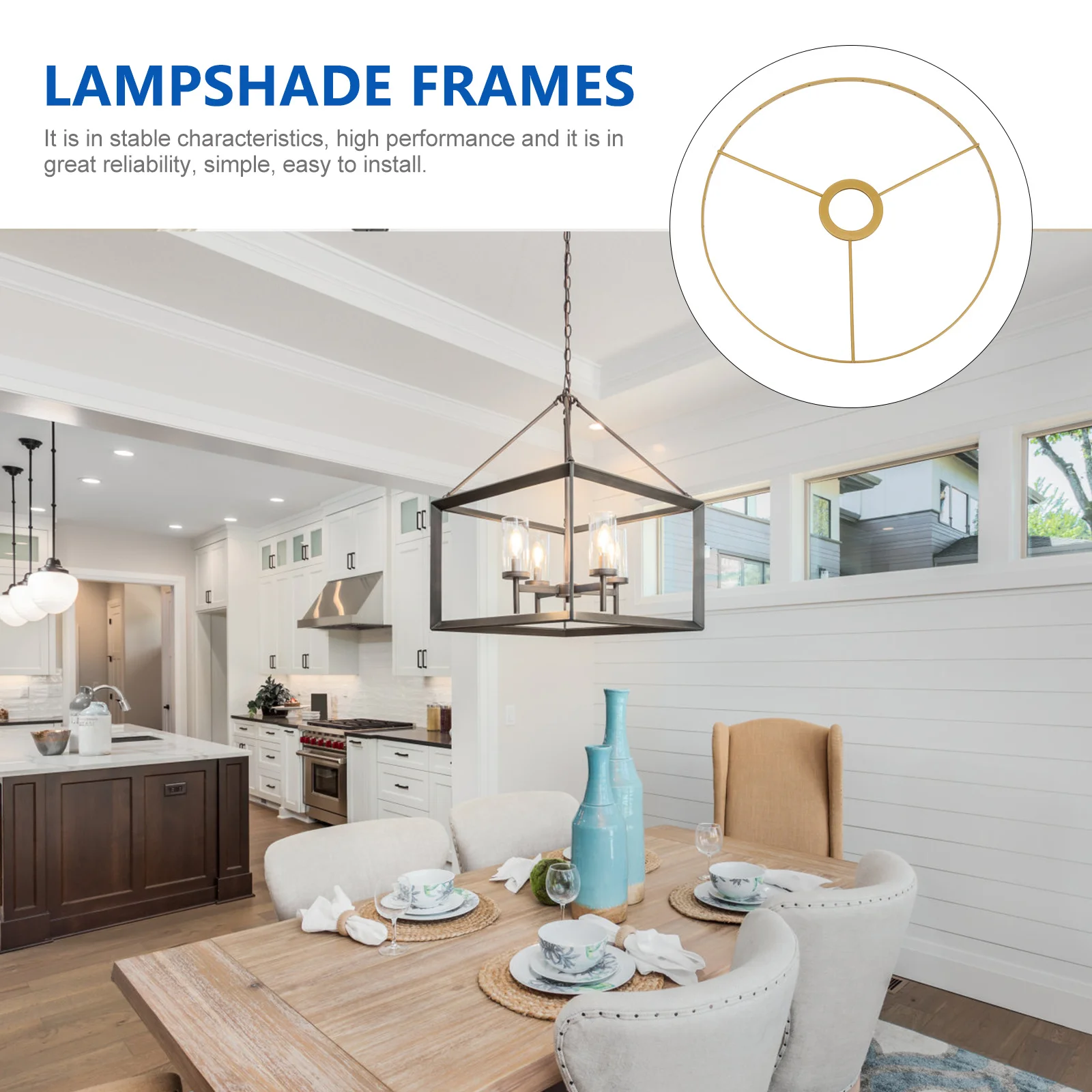 Lamp Shade Holder Frame for Chandelier Pendant Light Ring Support Cage Bracket Drum Fitter Adapter Harp Horn Square Frame
Lamp Shade Holder Frame for Chandelier Pendant Light Ring Support Cage Bracket Drum Fitter Adapter Harp Horn Square Frame