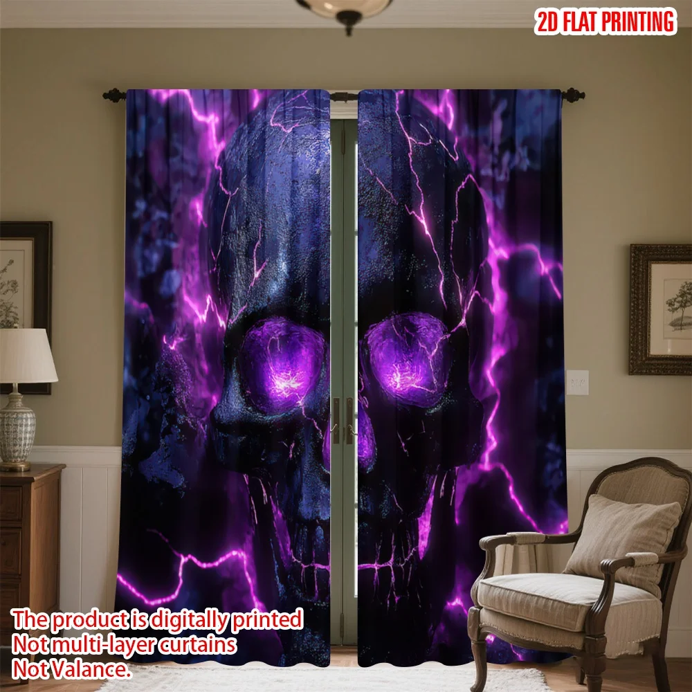 2D flat printing 2pcs Party Curtain Glowing Purple Lightning Sphere Digital Printed Polyester Drapes Festive Holiday Use for
2D flat printing 2pcs Party Curtain Glowing Purple Lightning Sphere Digital Printed Polyester Drapes Festive Holiday Use for
