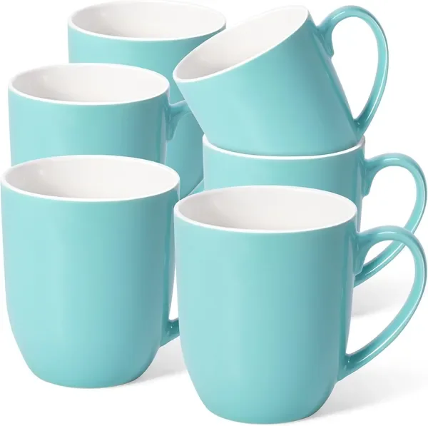 16 oz Large Coffee Mugs Set of 6 Ceramic Coffee Mug White Coffee Cups Tea Cups Idea Gift for Women
16 oz Large Coffee Mugs Set of 6 Ceramic Coffee Mug White Coffee Cups Tea Cups Idea Gift for Women