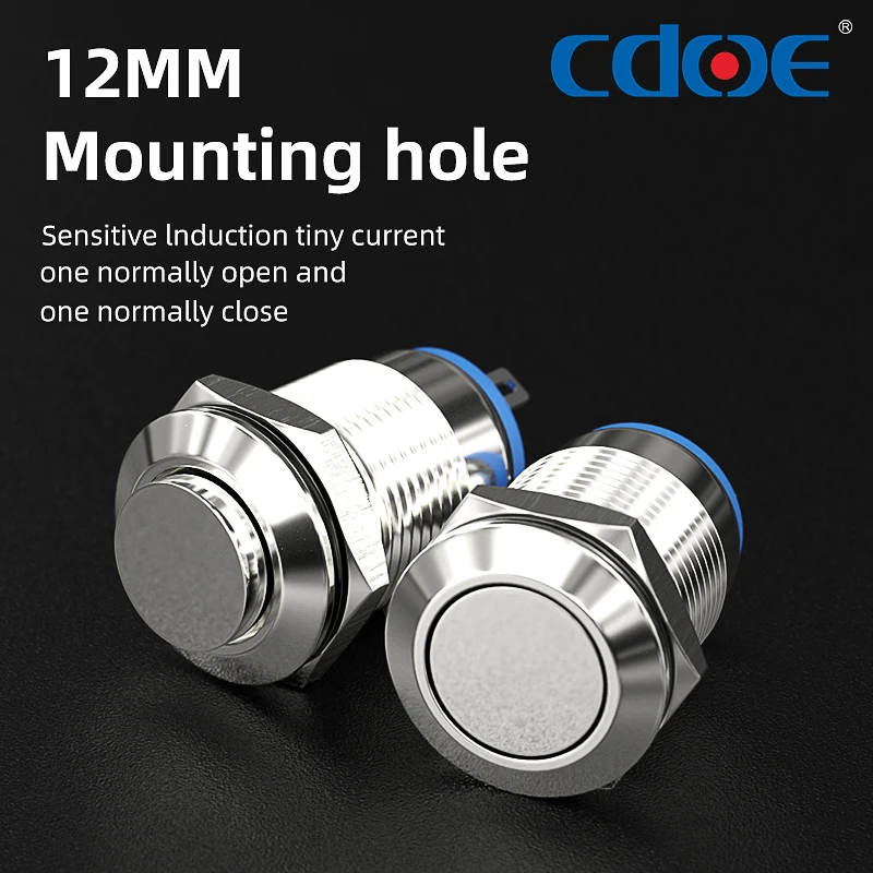 16mm 1/2" Mounting Hole,Latching/Momentary Push Button Switch,5A IP65 Stainless Steel Metal Waterproof Latching Button
16mm 1/2" Mounting Hole,Latching/Momentary Push Button Switch,5A IP65 Stainless Steel Metal Waterproof Latching Button