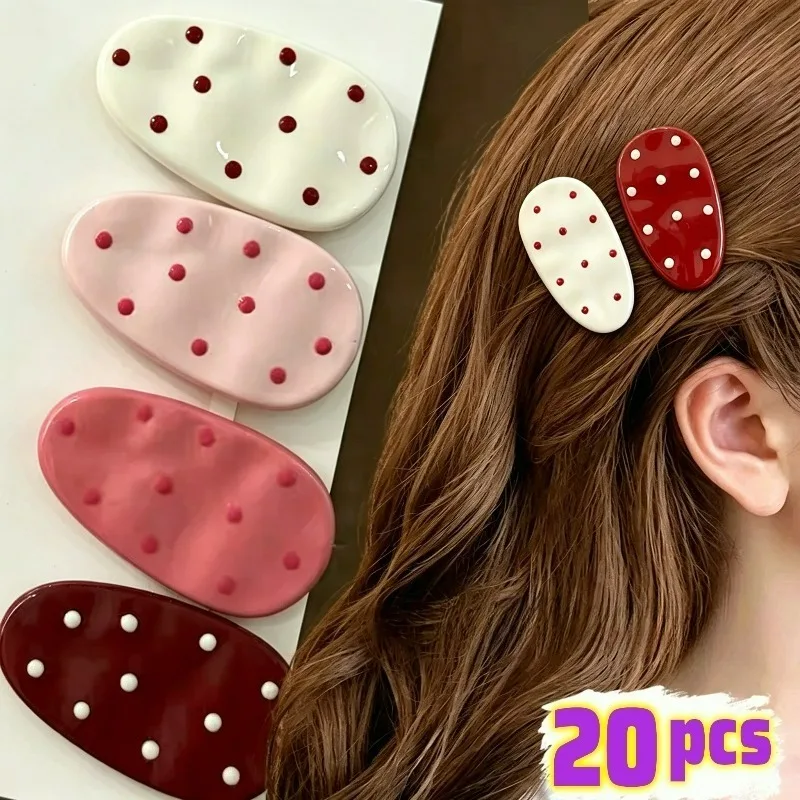 5/20Pcs Polka Dot Duck Bill Hair Clips Girls Cute Water Drop Shape Bangs Side Hairpins Women Fashion Colorful Hair Accessories
5/20Pcs Polka Dot Duck Bill Hair Clips Girls Cute Water Drop Shape Bangs Side Hairpins Women Fashion Colorful Hair Accessories