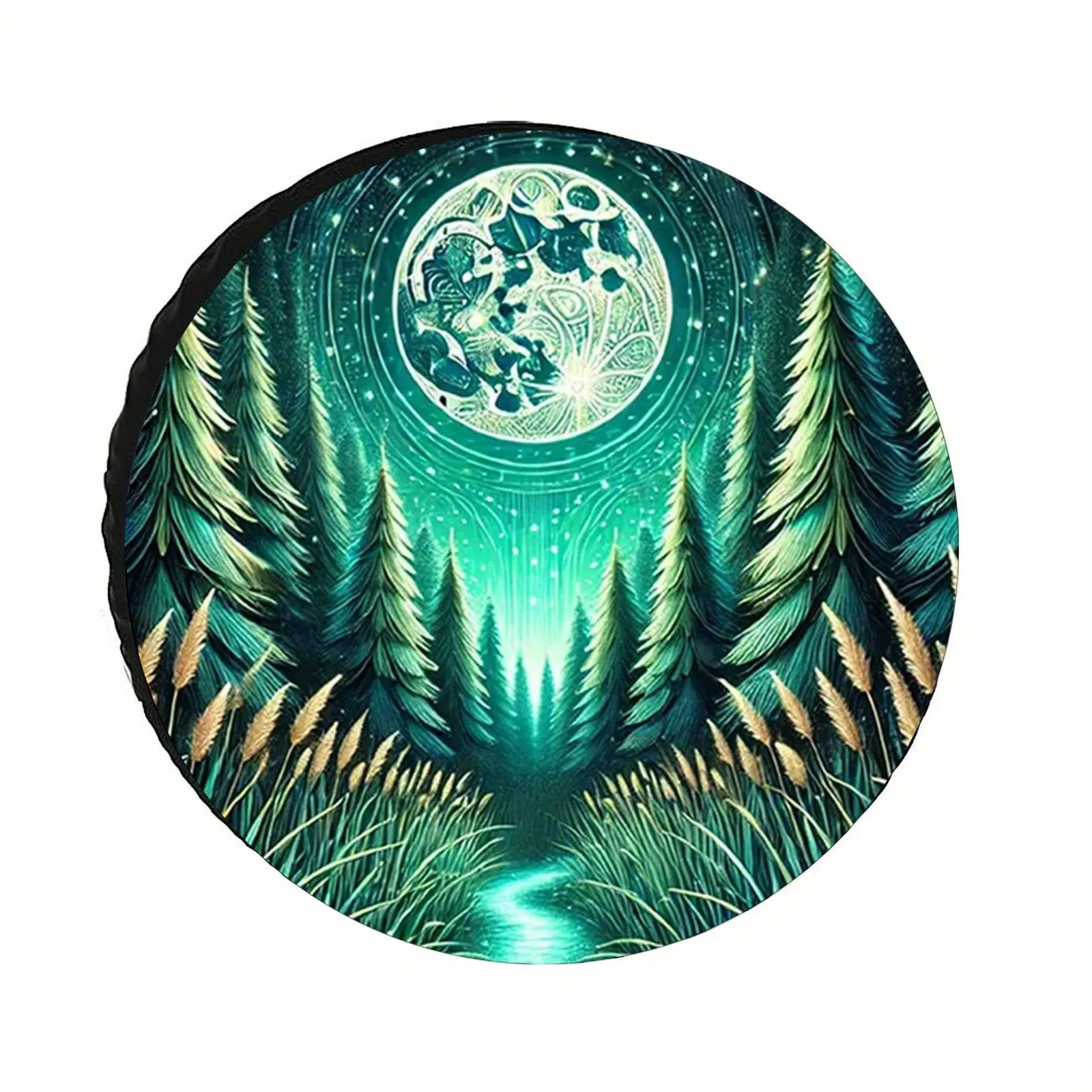 Mystical Moon Forest Spare Tire Cover Waterproof Polyester for SUV Truck Camper
Mystical Moon Forest Spare Tire Cover Waterproof Polyester for SUV Truck Camper
