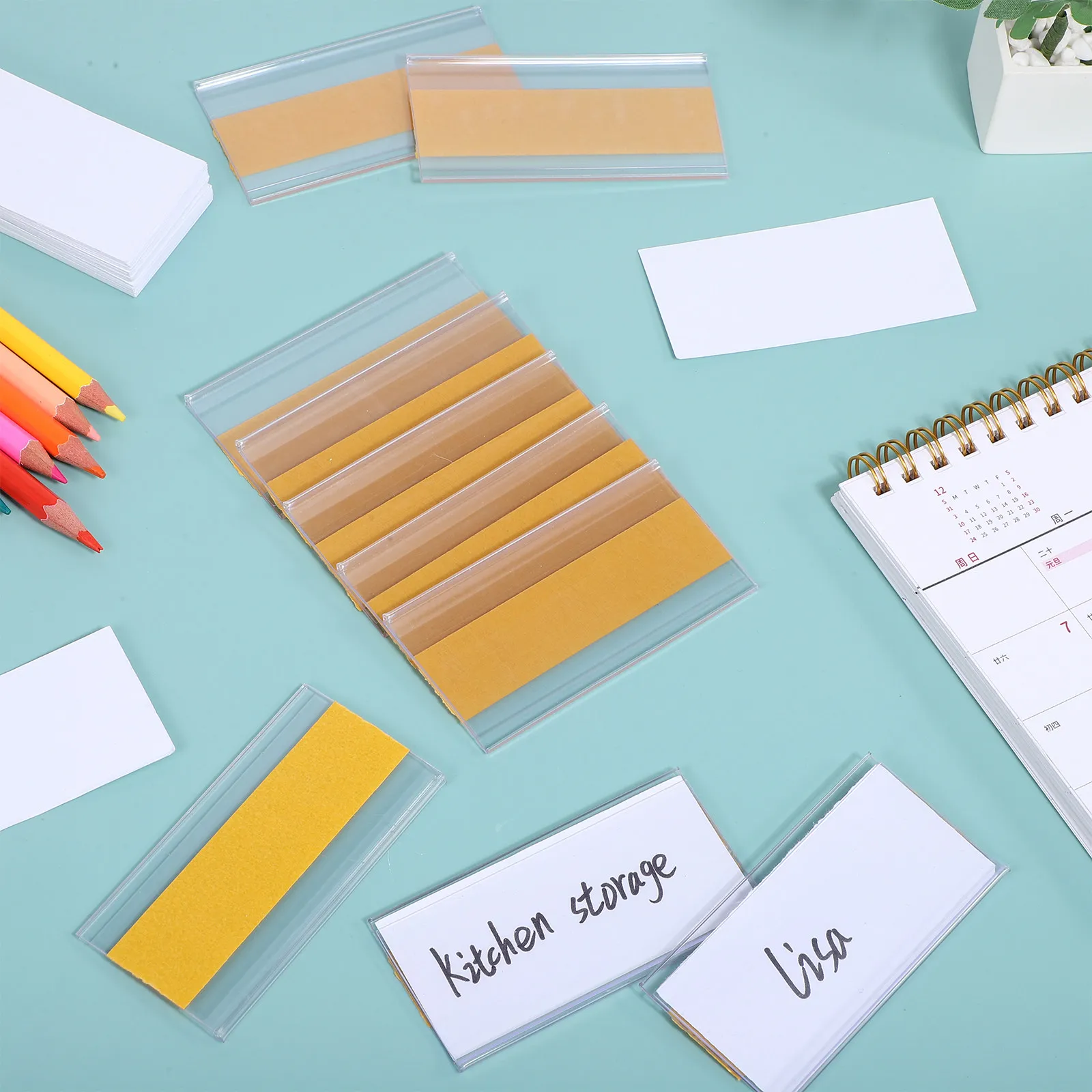60 Pcs Label Display Clips Book Shelf Marker Labels for Pantry Shelves Holders PVC Bookshelf
60 Pcs Label Display Clips Book Shelf Marker Labels for Pantry Shelves Holders PVC Bookshelf
