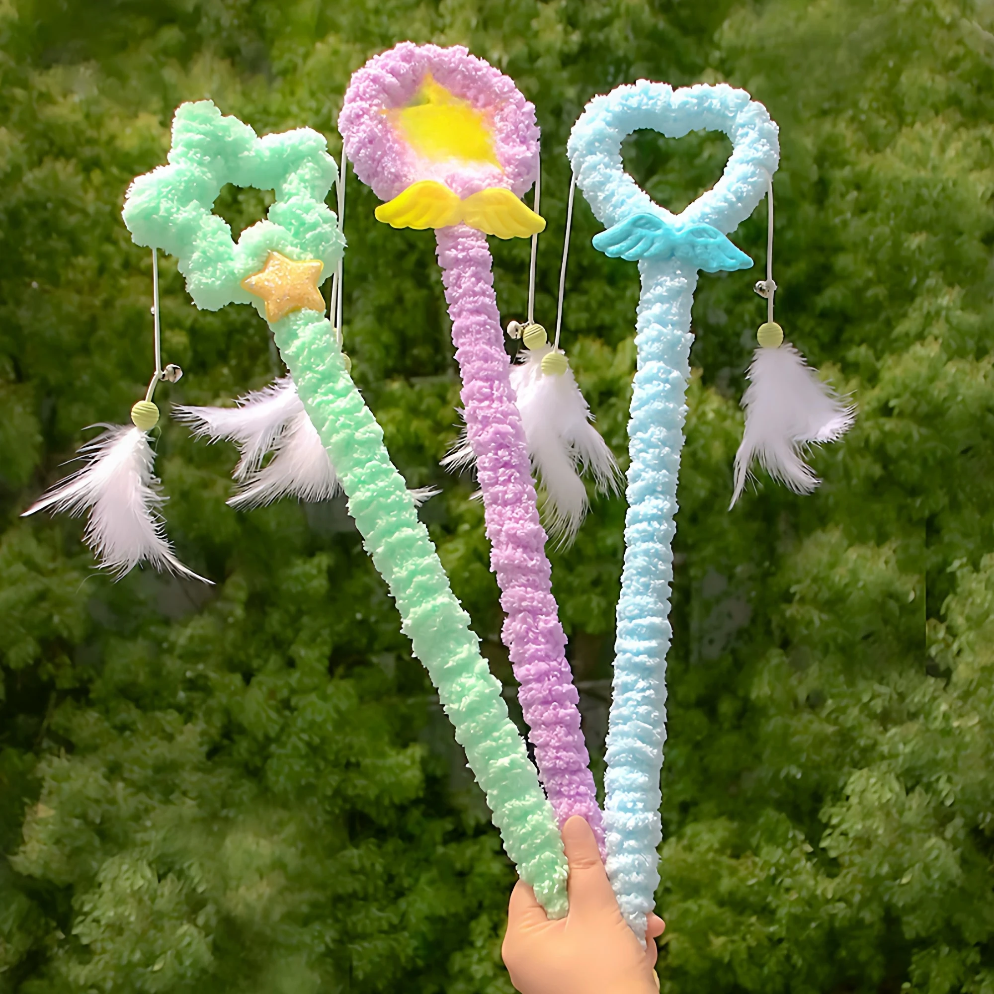 Cat teaser wand magic wand cat teaser toy self-pleasure relief plush rod feather cat teaser artifact pet supplies
Cat teaser wand magic wand cat teaser toy self-pleasure relief plush rod feather cat teaser artifact pet supplies