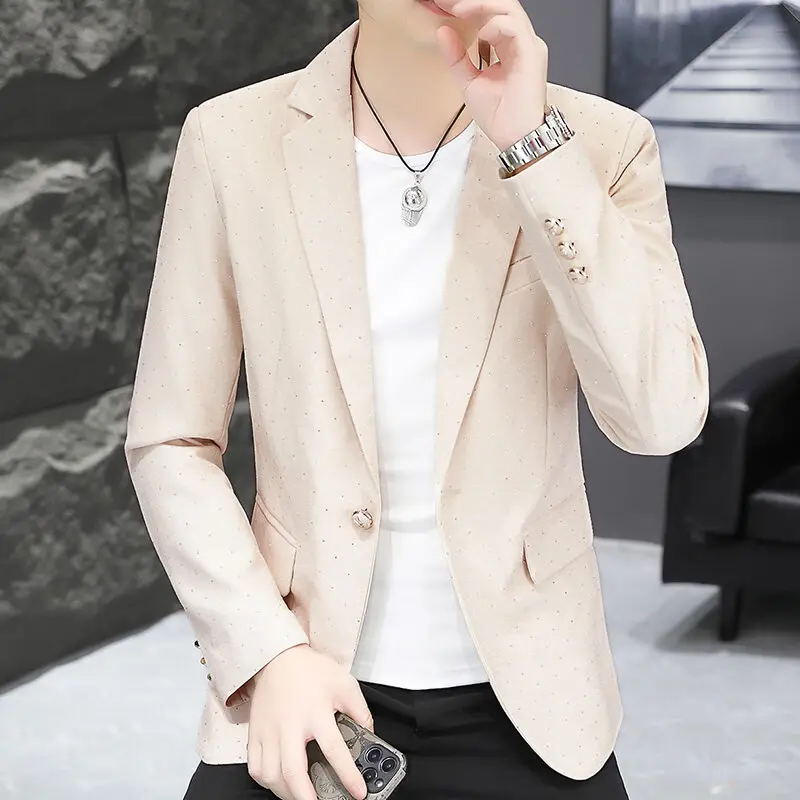 Fashion one button Blazers 2025 Men Blazer Handsome Fashion Korean Version suit jack Slim one button Business Leisure coats
Fashion one button Blazers 2025 Men Blazer Handsome Fashion Korean Version suit jack Slim one button Business Leisure coats