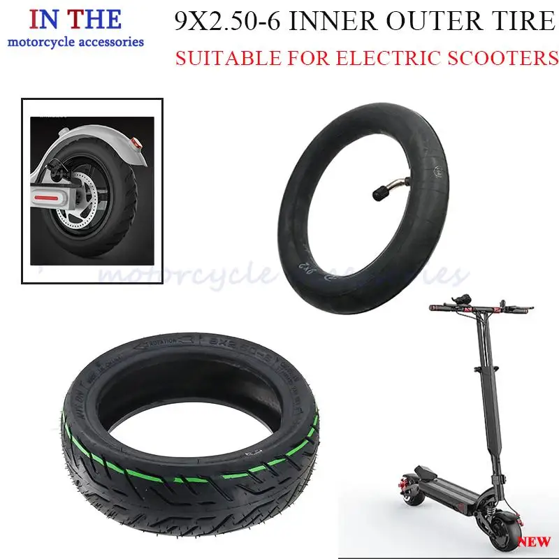 High quality electric scooter 9x2.50-6 vacuum tire CST tire wear-resistant and durable 9x2 thick inner tube
High quality electric scooter 9x2.50-6 vacuum tire CST tire wear-resistant and durable 9x2 thick inner tube