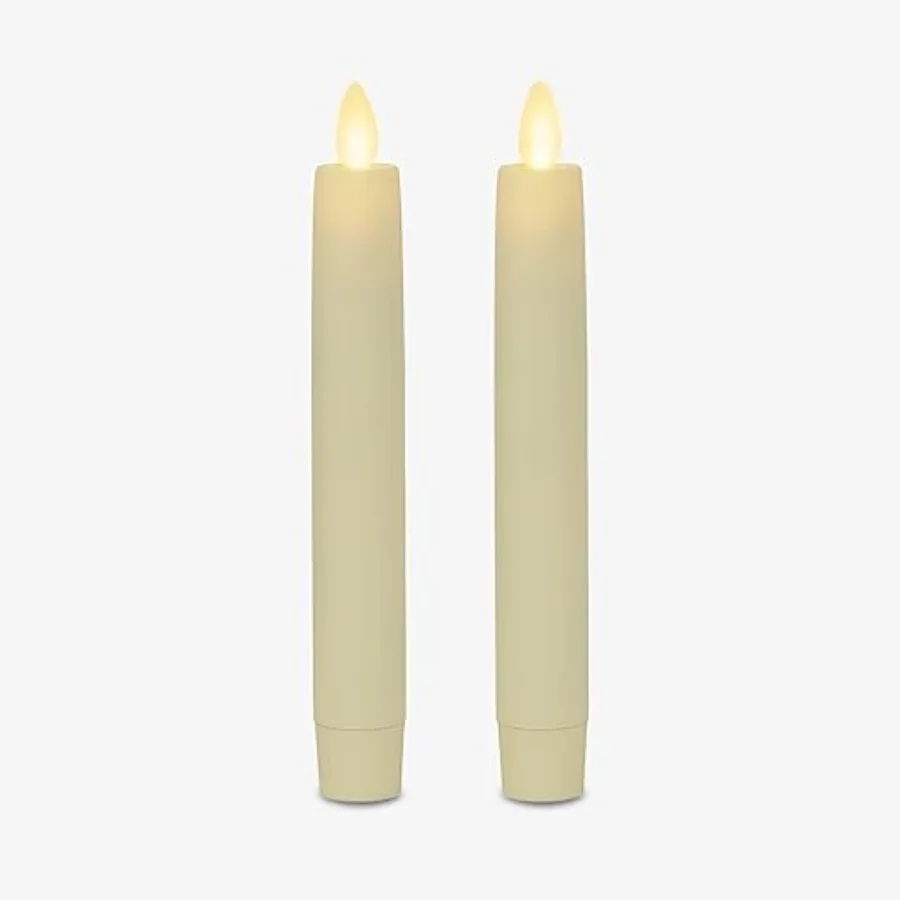 Flameless Battery Operated Taper Candle - - Pack of 2-1x6 inch - LED Flickering Flame - Realistic Safe for Home and Pets
Flameless Battery Operated Taper Candle - - Pack of 2-1x6 inch - LED Flickering Flame - Realistic Safe for Home and Pets