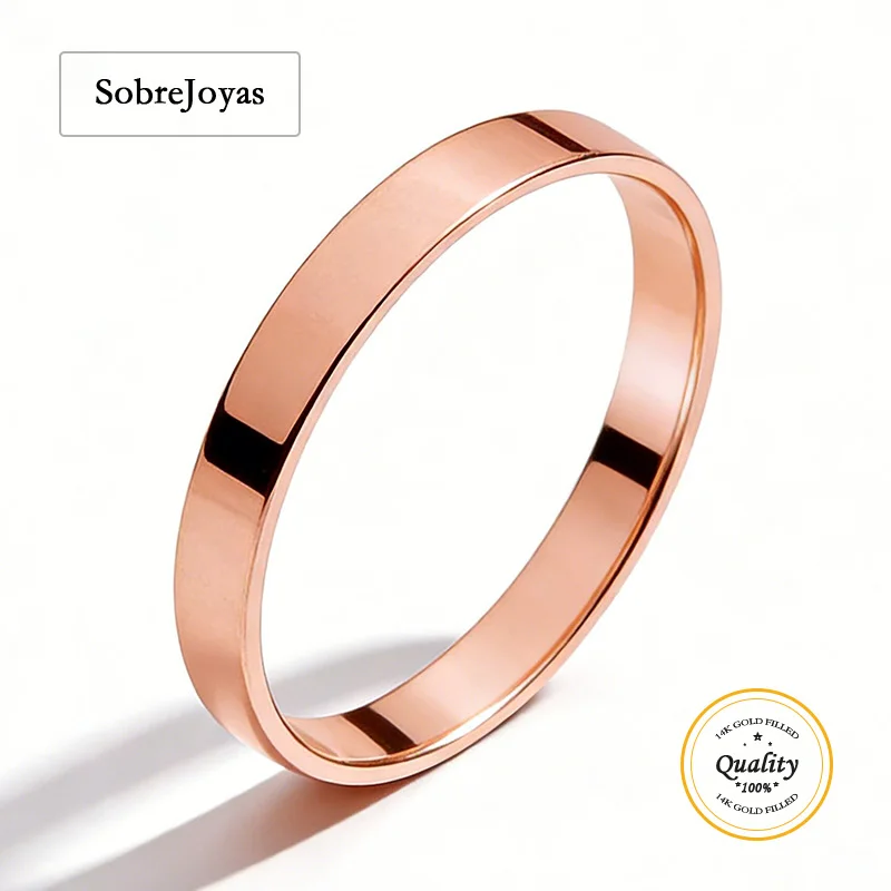 14K Rose Gold Filled 2.25mm Flat Ring US Ring Size 2/3/4/5/6/7/8/9 Wholesale Jewelry Findings 1/20 14kt RGF
14K Rose Gold Filled 2.25mm Flat Ring US Ring Size 2/3/4/5/6/7/8/9 Wholesale Jewelry Findings 1/20 14kt RGF