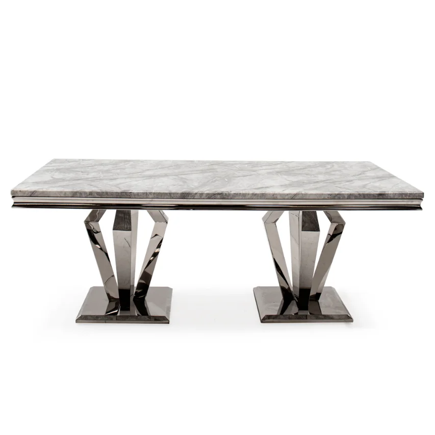 bv-New Arrival Dining Room Furniture Rectangle Dining Room Table Stainless Steel Marble Top Restaurant Table·
bv-New Arrival Dining Room Furniture Rectangle Dining Room Table Stainless Steel Marble Top Restaurant Table·
