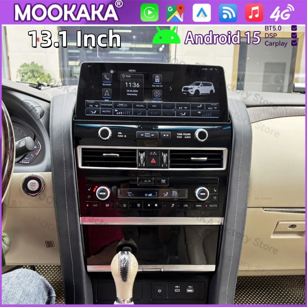 Android Car Radio For Nissan Patrol Y62 Amada For Infiniti QX80 QX56 2012~2020 Multimedia Player Navigation Car Stereo Head Unit
Android Car Radio For Nissan Patrol Y62 Amada For Infiniti QX80 QX56 2012~2020 Multimedia Player Navigation Car Stereo Head Unit