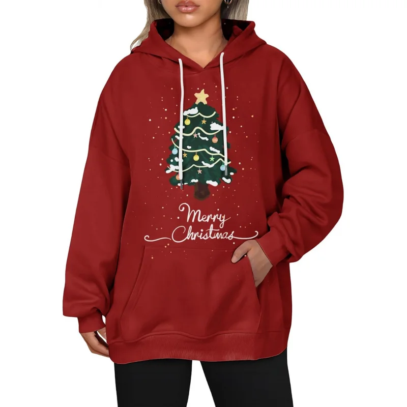Merry Christmas Hoodie for Women Graphic Printed Sweatshirt with Pocket Graphic Pullover Tops
Merry Christmas Hoodie for Women Graphic Printed Sweatshirt with Pocket Graphic Pullover Tops