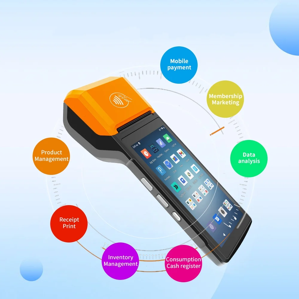Android Pos Payment H10 Mini Handheld Terminal With Printer Support NFC Card Reader Mobile POS System Machine
Android Pos Payment H10 Mini Handheld Terminal With Printer Support NFC Card Reader Mobile POS System Machine