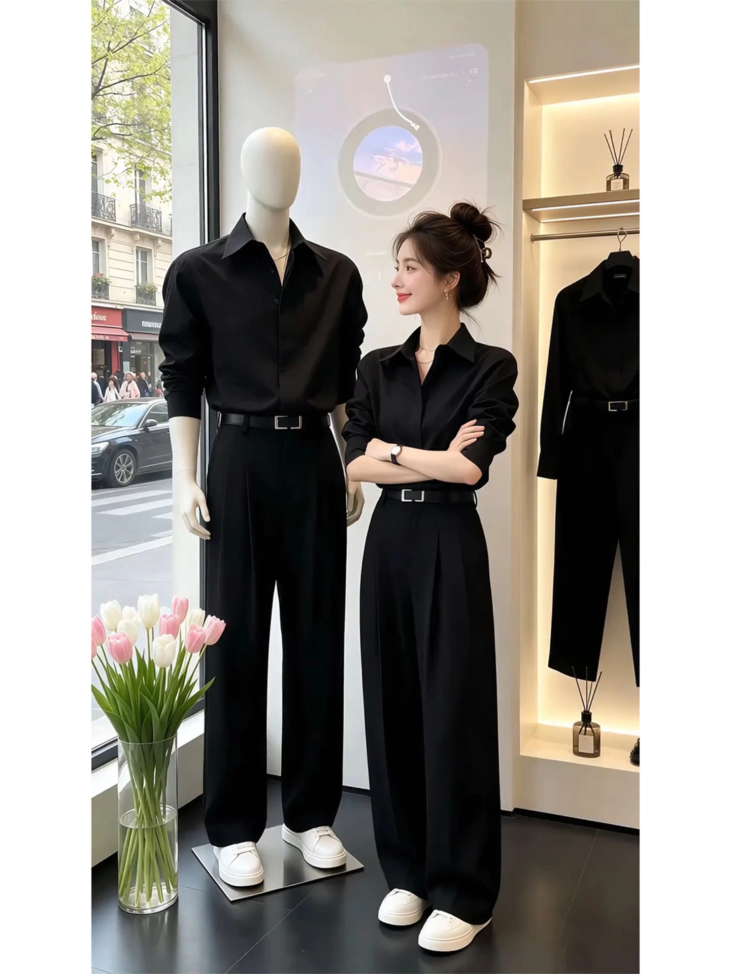 Naples Black Ice Silk Shirt Set Men's Summer Drape Straight Leg Suit Pants High-End Sun Protection Fashion Set
Naples Black Ice Silk Shirt Set Men's Summer Drape Straight Leg Suit Pants High-End Sun Protection Fashion Set