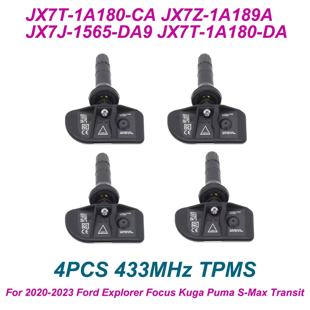 4Pcs JX7T-1A180-CA JX7T1A180CA Tire Pressure Sensor 433Mhz For 2020 2021 2022 2023 Ford Explorer Focus Kuga Puma S-Max Transit
4Pcs JX7T-1A180-CA JX7T1A180CA Tire Pressure Sensor 433Mhz For 2020 2021 2022 2023 Ford Explorer Focus Kuga Puma S-Max Transit