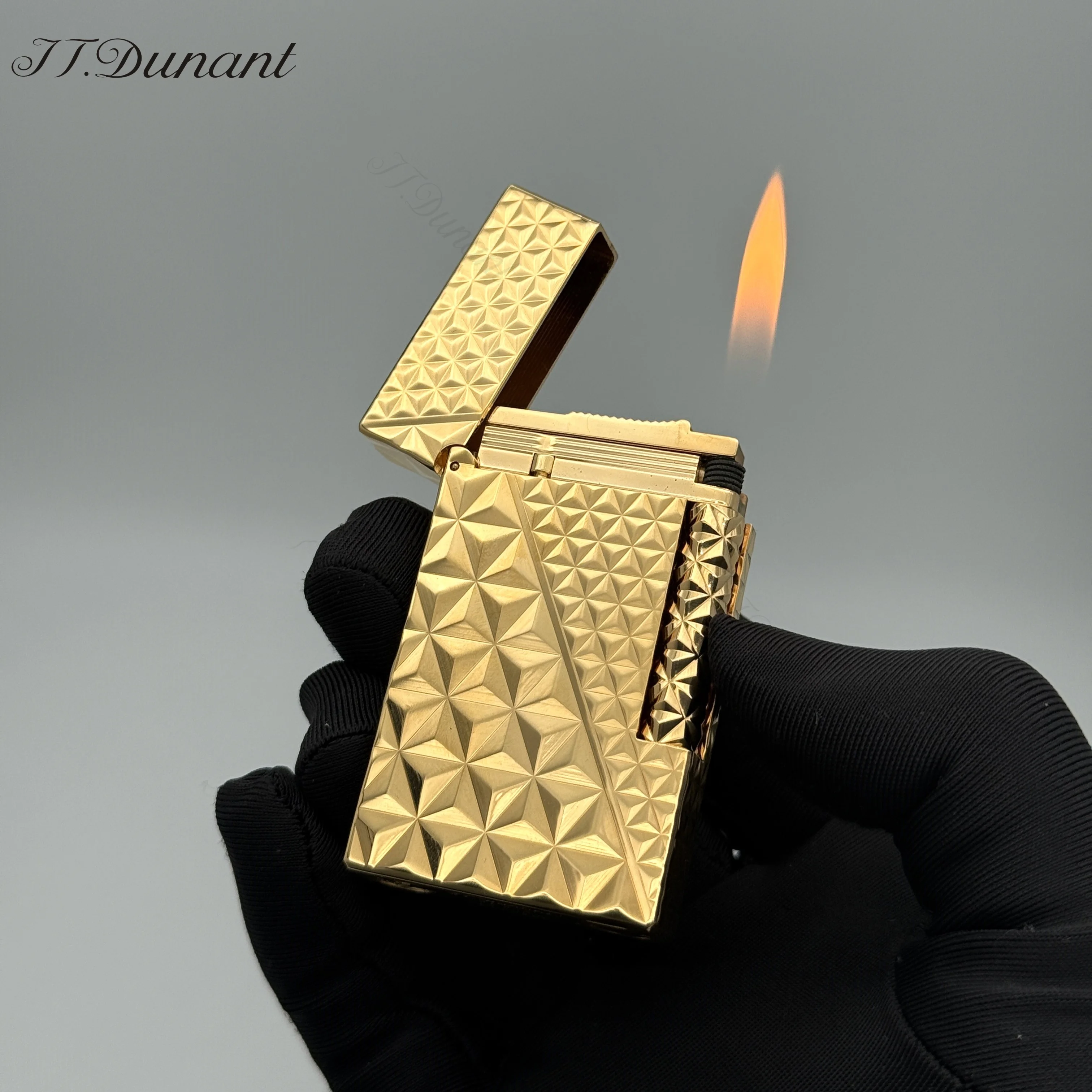 JT.Dunant Lighter Luxury Gold Soft Flame ping Sound Refillable Butane Gas Lighter for Cigarette Cigar Collection Men Gift
JT.Dunant Lighter Luxury Gold Soft Flame ping Sound Refillable Butane Gas Lighter for Cigarette Cigar Collection Men Gift