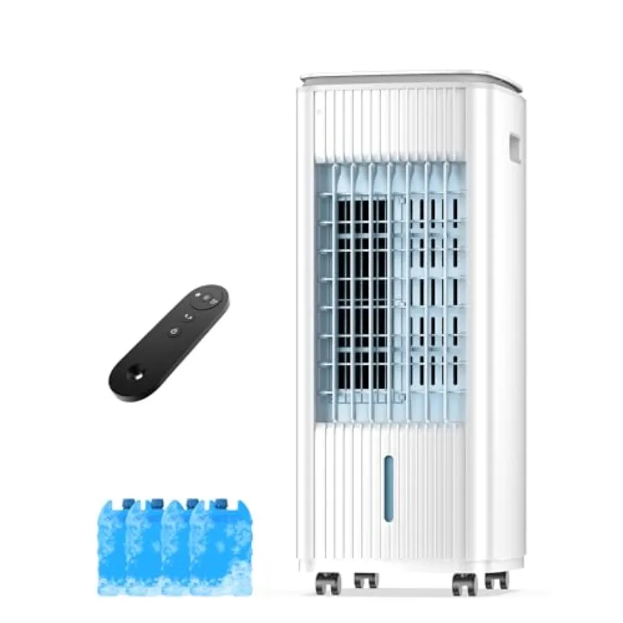 Портативный кондиционер без окон 3-в-1, испарительный охладитель воздуха для комнаты, не требует окон, белый, 4 аккумулятора холода, таймер на 7 часов, 70° вращение.
Портативный кондиционер без окон 3-в-1, испарительный охладитель воздуха для комнаты, не требует окон, белый, 4 аккумулятора холода, таймер на 7 часов, 70° вращение.