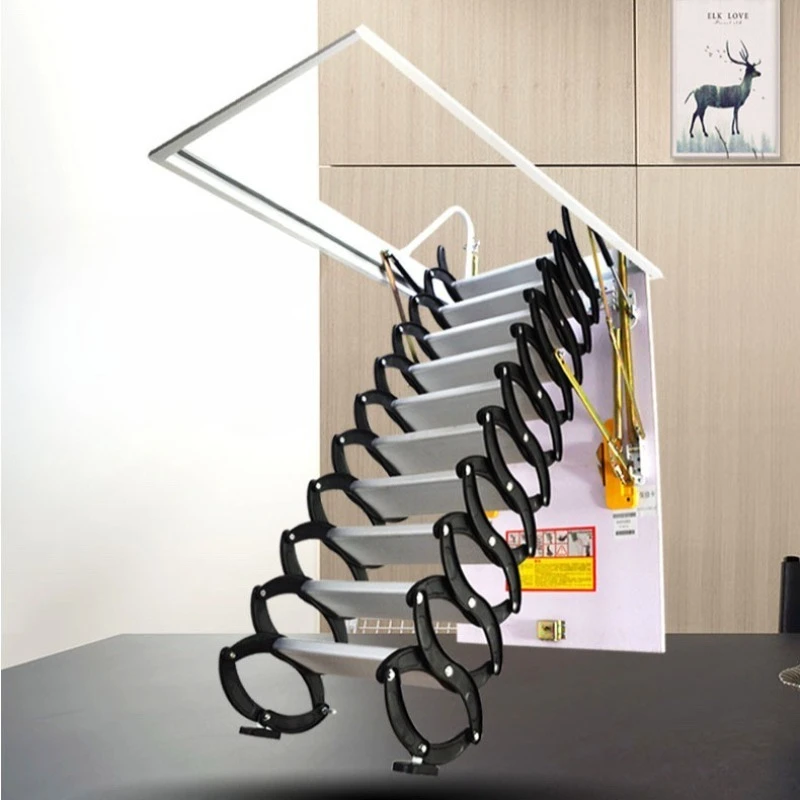 Retractable loft stairs Thickened household indoor stairs Villa duplex stretching stairs
Retractable loft stairs Thickened household indoor stairs Villa duplex stretching stairs