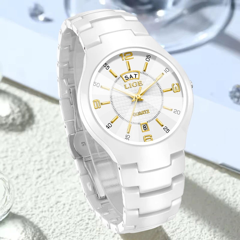 LIGE модные керамические часы женские водонепроницаемые женские кварцевые часы повседневный элегантный браслет женские наручные часы платье часы подарок
LIGE модные керамические часы женские водонепроницаемые женские кварцевые часы повседневный элегантный браслет женские наручные часы платье часы подарок