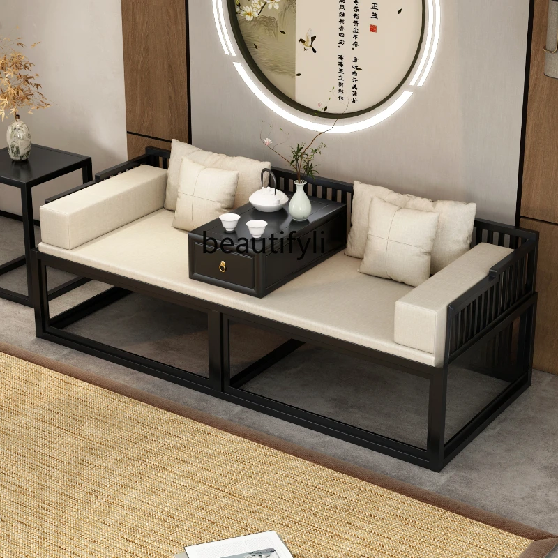 New Chinese ash wood Arhat bed small apartment, all solid wood push-pull sofa bed
New Chinese ash wood Arhat bed small apartment, all solid wood push-pull sofa bed